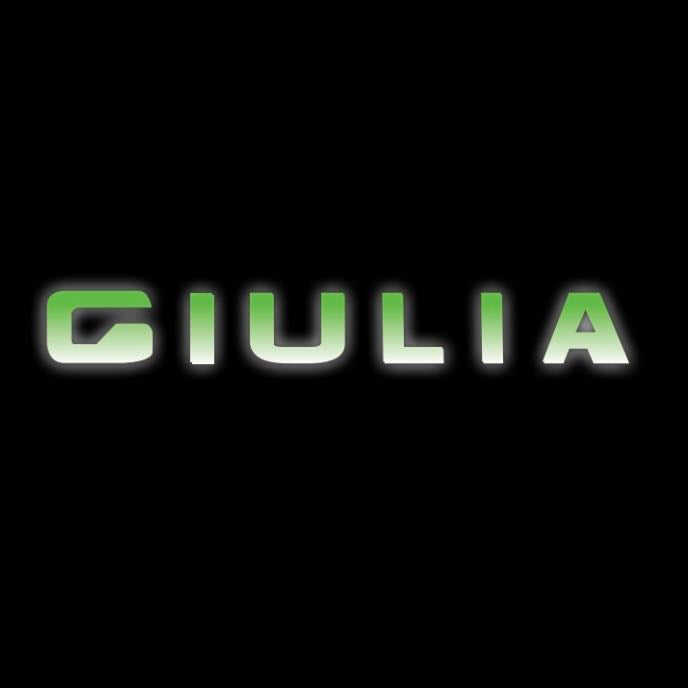 Alfa Romeo GIULIA LOGO PROJECTOT LIGHTS Nr.51 (quantity 1 = 2 Logo Film / 2 door lights)