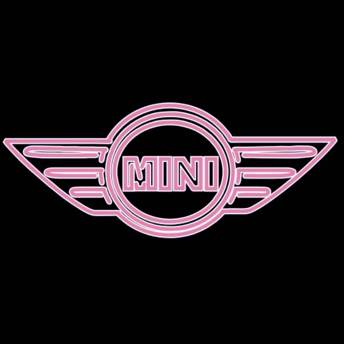 MINI ORIGINAL LOGO PROJECROTR LIGHTS Nr.19 (quantity 1 = 2 Logo Film / 2 door lights)