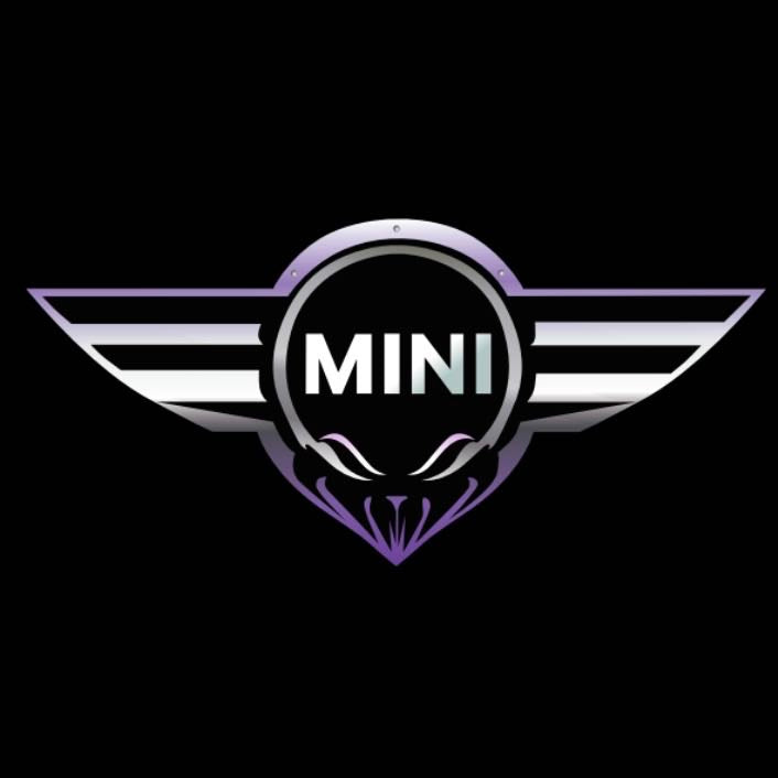MINI ORIGINAL LOGO PROJECROTR LIGHTS Nr.15 (quantity 1 = 2 Logo Film / 2 door lights)