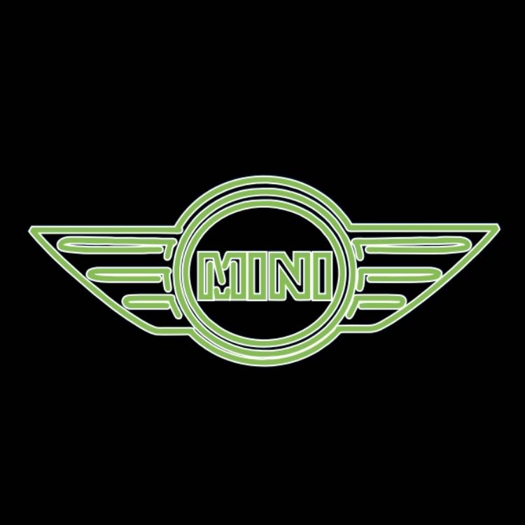 MINI ORIGINAL LOGO PROJECROTR LIGHTS Nr.20 (quantity 1 = 2 Logo Film / 2 door lights)