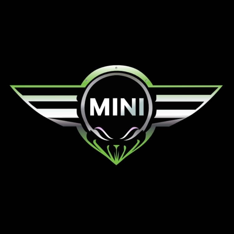 MINI ORIGINAL LOGO PROJECROTR LIGHTS Nr.16 (quantity 1 = 2 Logo Film / 2 door lights)