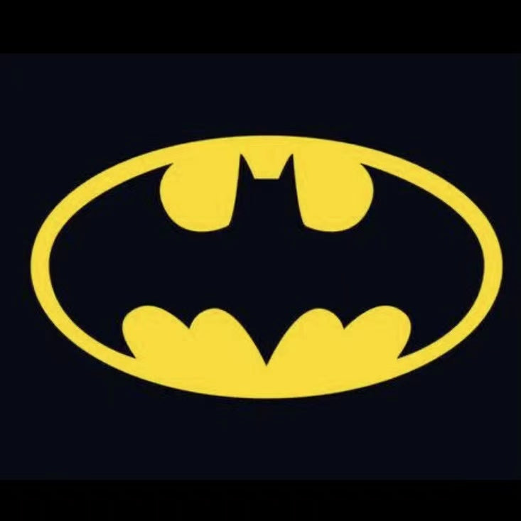 Batman Logo door lights Nr.209 (quantity 1 = 2 Logo Films /2 door lights)DC Heroes Logo