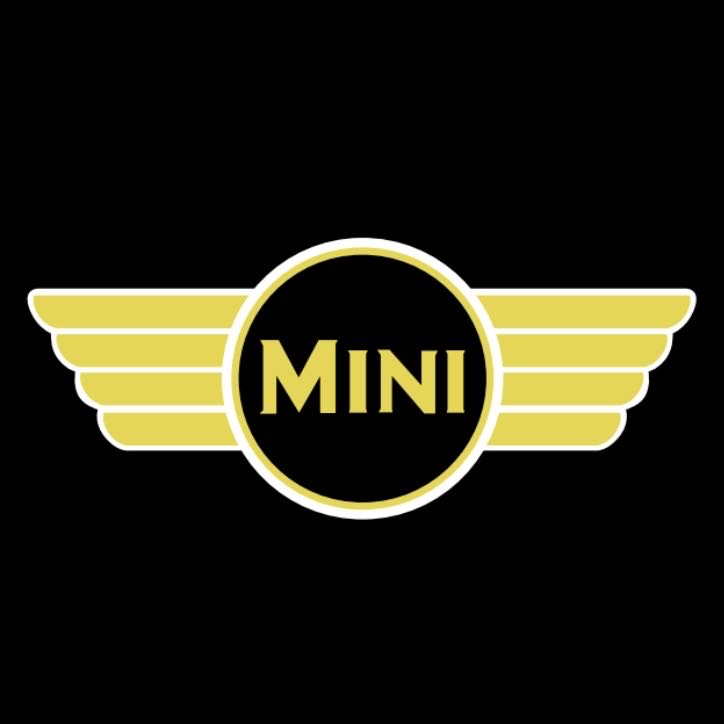 MINI ORIGINAL LOGO PROJECROTR LIGHTS Nr.24 (quantity 1 = 2 Logo Film / 2 door lights)
