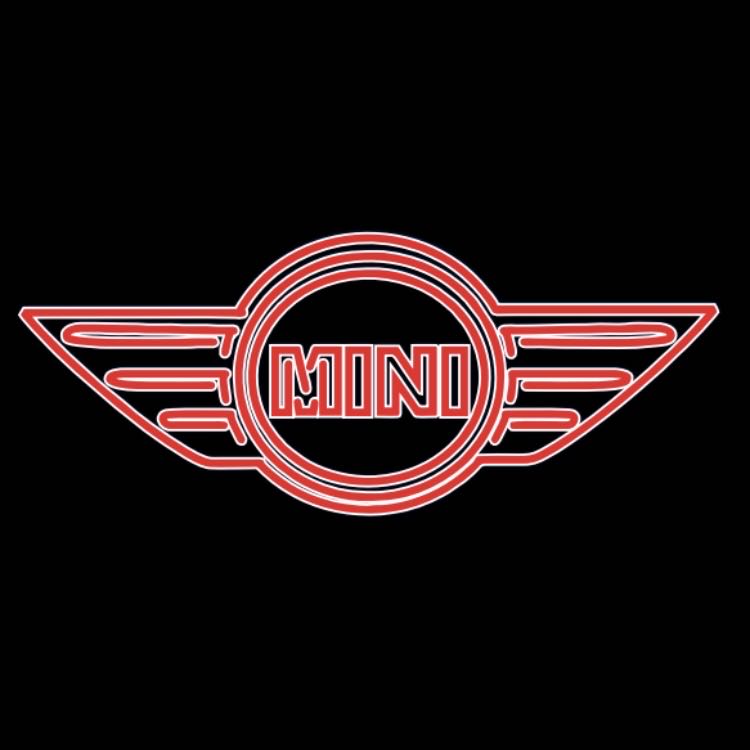 MINI ORIGINAL LOGO PROJECROTR LIGHTS Nr.21 (quantity 1 = 2 Logo Film / 2 door lights)