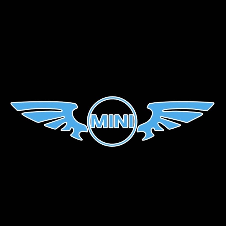 MINI ORIGINAL LOGO PROJECROTR LIGHTS Nr.49 (quantity 1 = 2 Logo Film / 2 door lights)