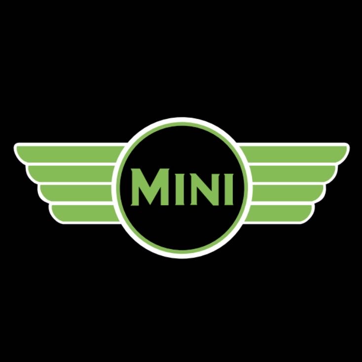 MINI ORIGINAL LOGO PROJECROTR LIGHTS Nr.25 (quantity 1 = 2 Logo Film / 2 door lights)