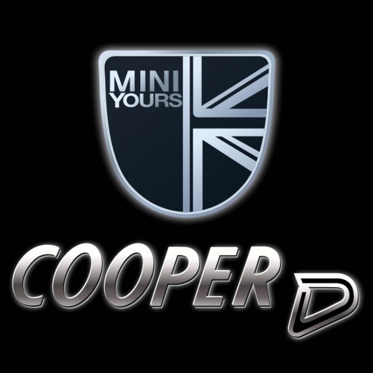 MINI BRITISH NATIONAL FLAG WITH MINI LOGO PROJECROTR LIGHTS Nr.39 (quantity 1 = 2 Logo Film / 2 door lights)