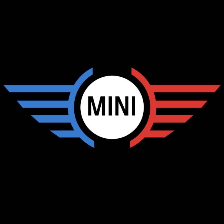 MINI ORIGINAL LOGO PROJECROTR LIGHTS Nr.01 (quantity 1 = 2 Logo Film / 2 door lights)