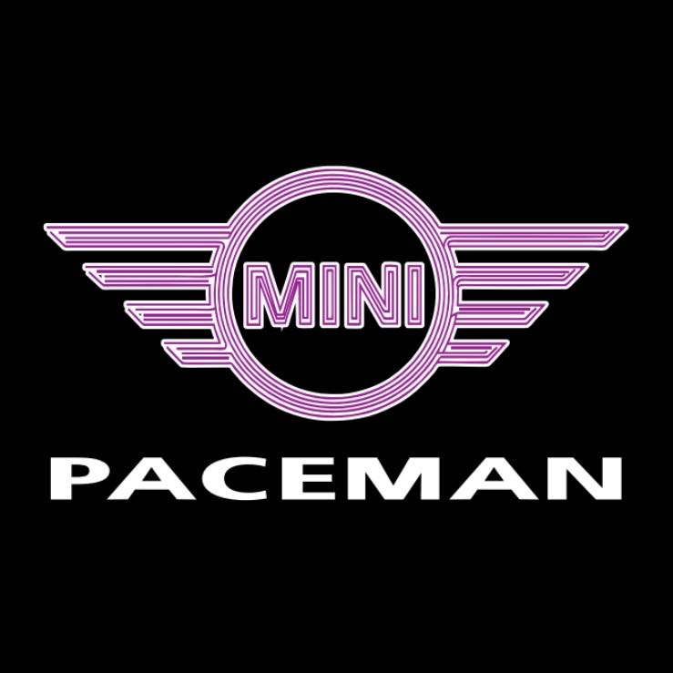 MINI PACEMAN LOGO PROJECROTR LIGHTS Nr.142 (quantity 1 = 2 Logo Film / 2 door lights)