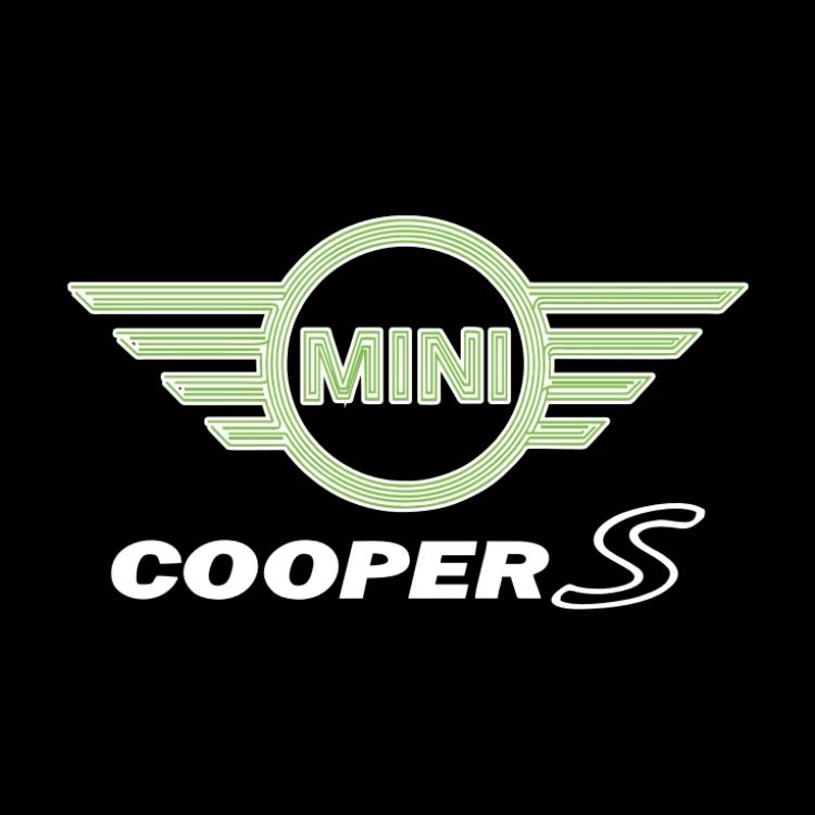 MINI COOPER S LOGO PROJECROTR LIGHTS Nr.134 (quantity 1 = 2 Logo Film / 2 door lights)