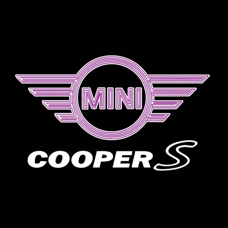 MINI COOPER S LOGO PROJECROTR LIGHTS Nr.144 (quantity 1 = 2 Logo Film / 2 door lights)