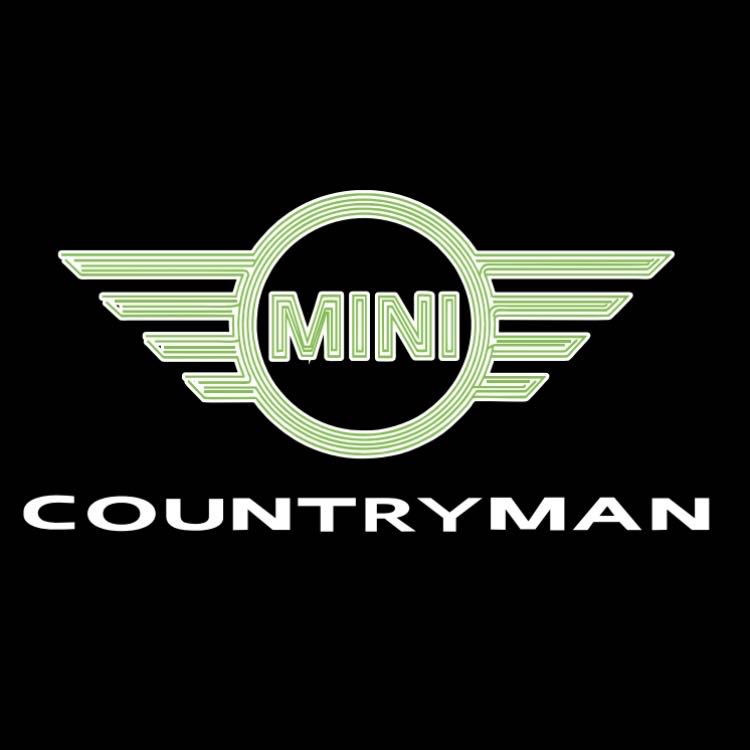 MINI COUNTRYMAN LOGO PROJECROTR LIGHTS Nr.131 (quantity 1 = 2 Logo Film / 2 door lights)