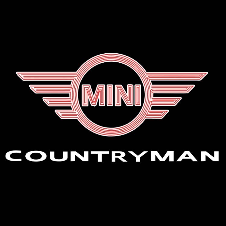 MINI COUNTRYMAN LOGO PROJECROTR LIGHTS Nr.128 (quantity 1 = 2 Logo Film / 2 door lights)