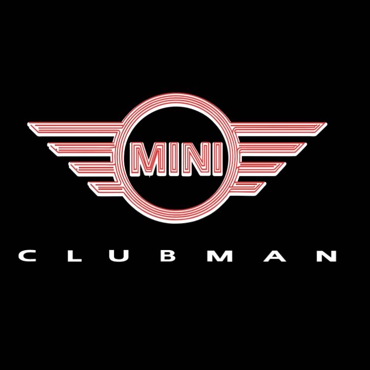MINI CLUBMAN LOGO PROJECROTR LIGHTS Nr.126 (quantity 1 = 2 Logo Film / 2 door lights)