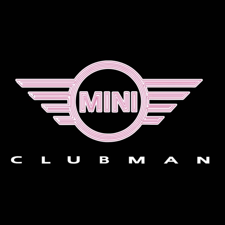 MINI CLUBMAN LOGO PROJECROTR LIGHTS Nr.149 (quantity 1 = 2 Logo Film / 2 door lights)