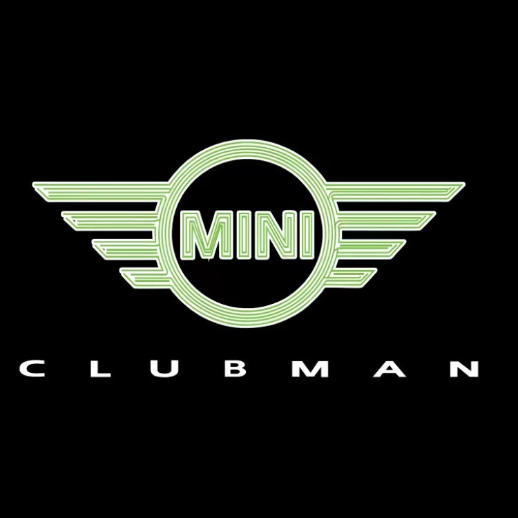 MINI CLUBMAN LOGO PROJECROTR LIGHTS Nr.133 (quantity 1 = 2 Logo Film / 2 door lights)