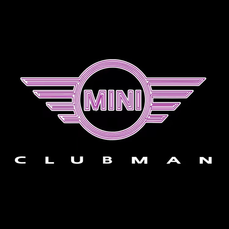 MINI CLUBMAN LOGO PROJECROTR LIGHTS Nr.143 (quantity 1 = 2 Logo Film / 2 door lights)