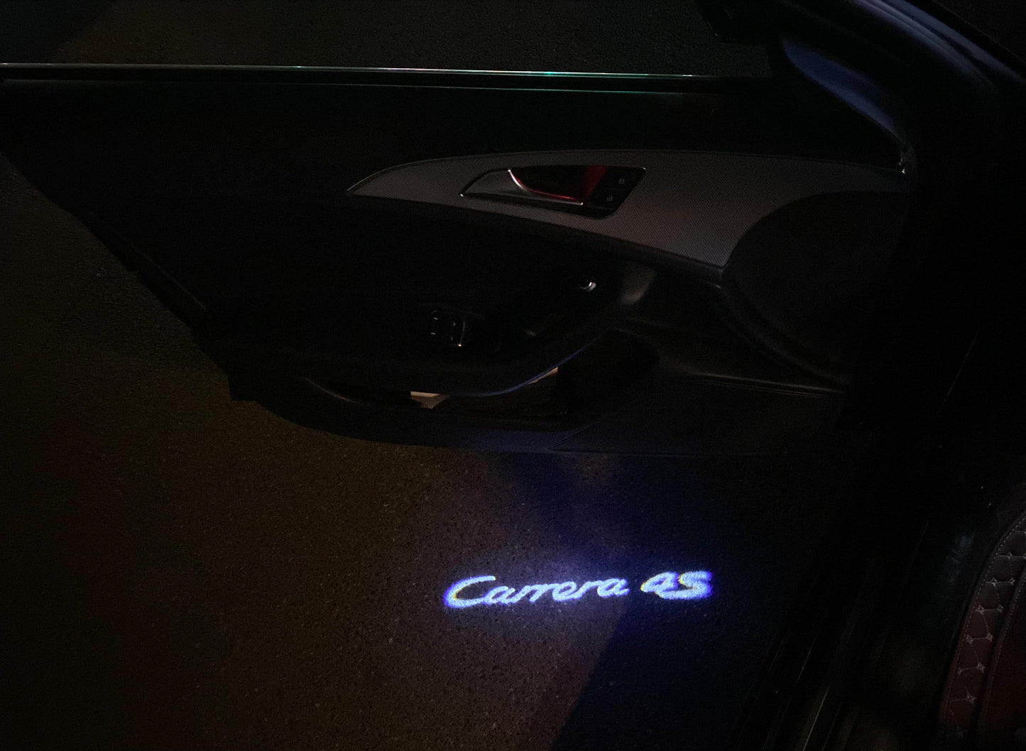 PORSCHE Carrera LOGO PROJECTOT LIGHTS Nr.8080 (quantity 1 = 2 Logo Film / 2 door lights)