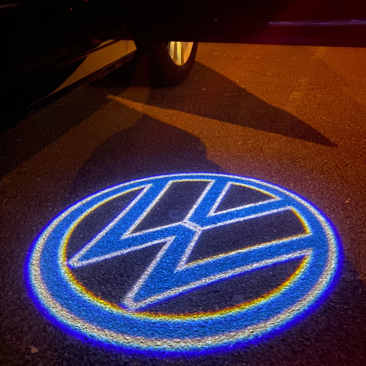 Volkswagen Door lights Original Logo Nr. 157 ( quantity 1 = 2 logo film / 2 door lights)