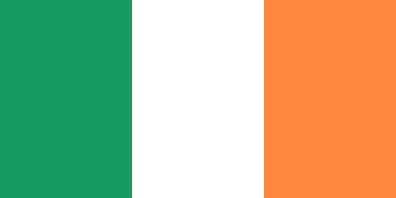 Republic of Ireland National Flag logo door lights (quantity 1 = 1 sets / 2 logo film / Can replace of lights other logos )