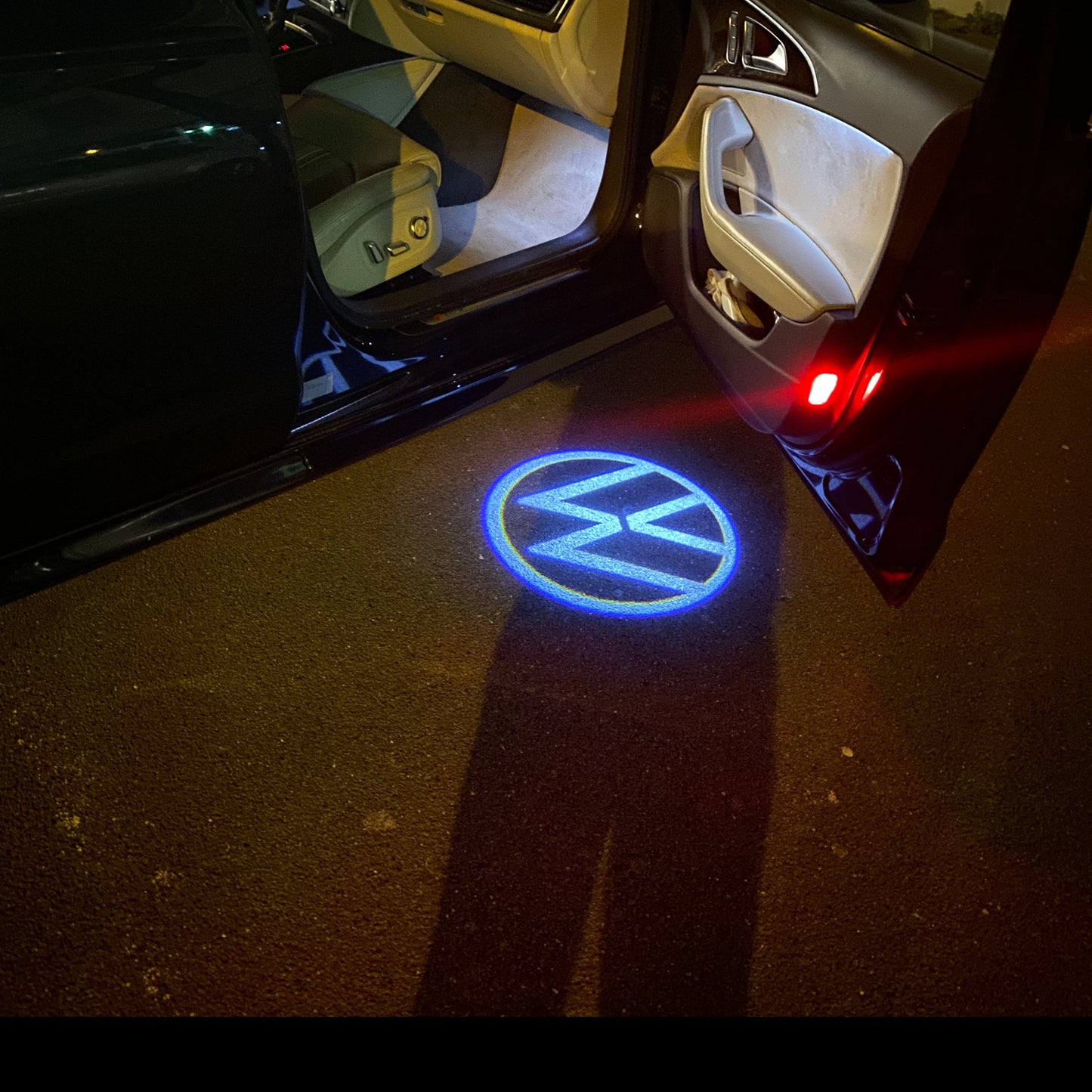 Volkswagen Door lights Original Logo Nr. 162 ( quantity 1 = 2 logo film / 2 door lights)