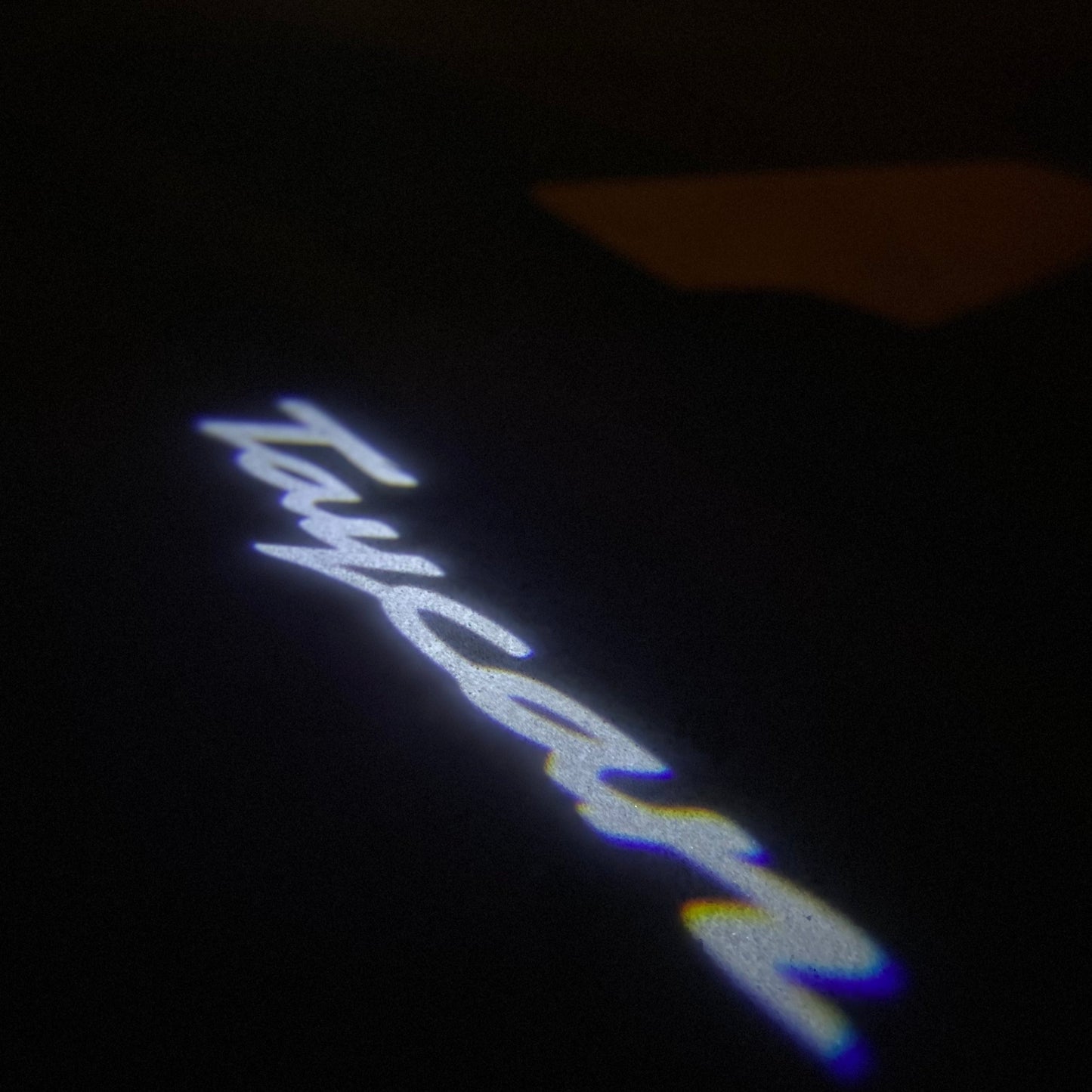 PORSCHE TAYCAN LOGO PROJECTOT LIGHTS Nr.52 (quantity 1 = 2 Logo Film / 2 door lights)