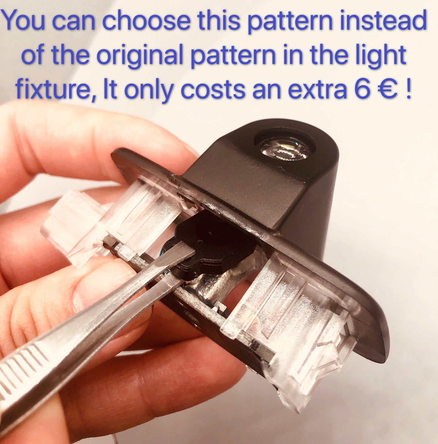 Germany Deutschland National Flag logo door lights (quantity 1 = 1 sets / 2 logo film / Can replace of lights other logos )