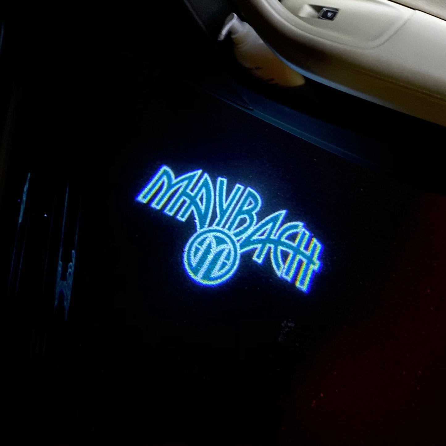 MAYBACH LOGO PROJECTOT LIGHTS Nr.1329 (quantity 1 = 2 Logo Films /2 door lights)