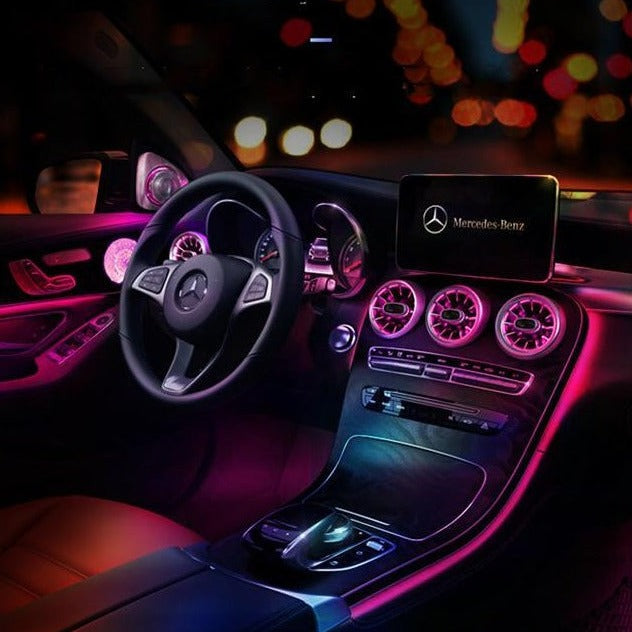 64-color ambient light Central control atmosphere light Turbine outlet For Mercedes-Benz