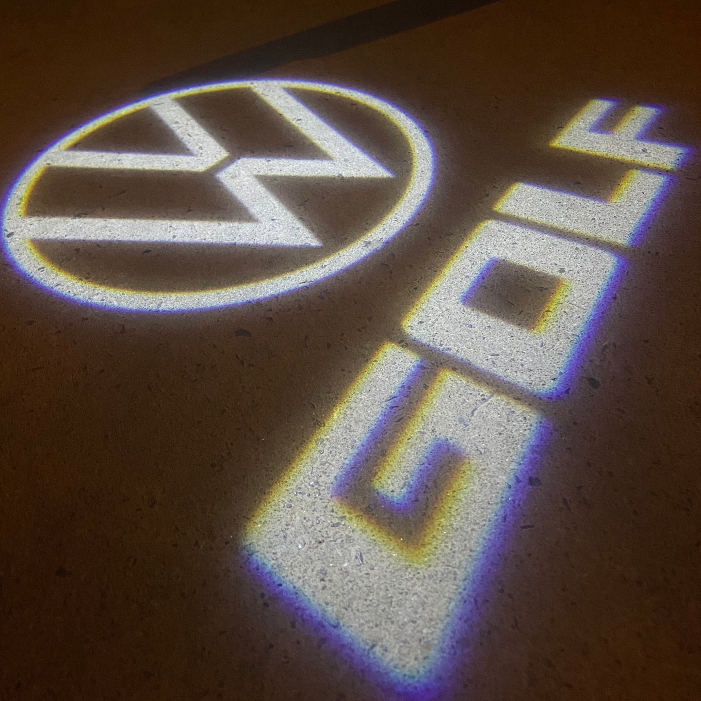 Volkswagen Door lights GOLF Logo Nr. 0202(quantity 1 = 2 Logo Films /2 door lights)