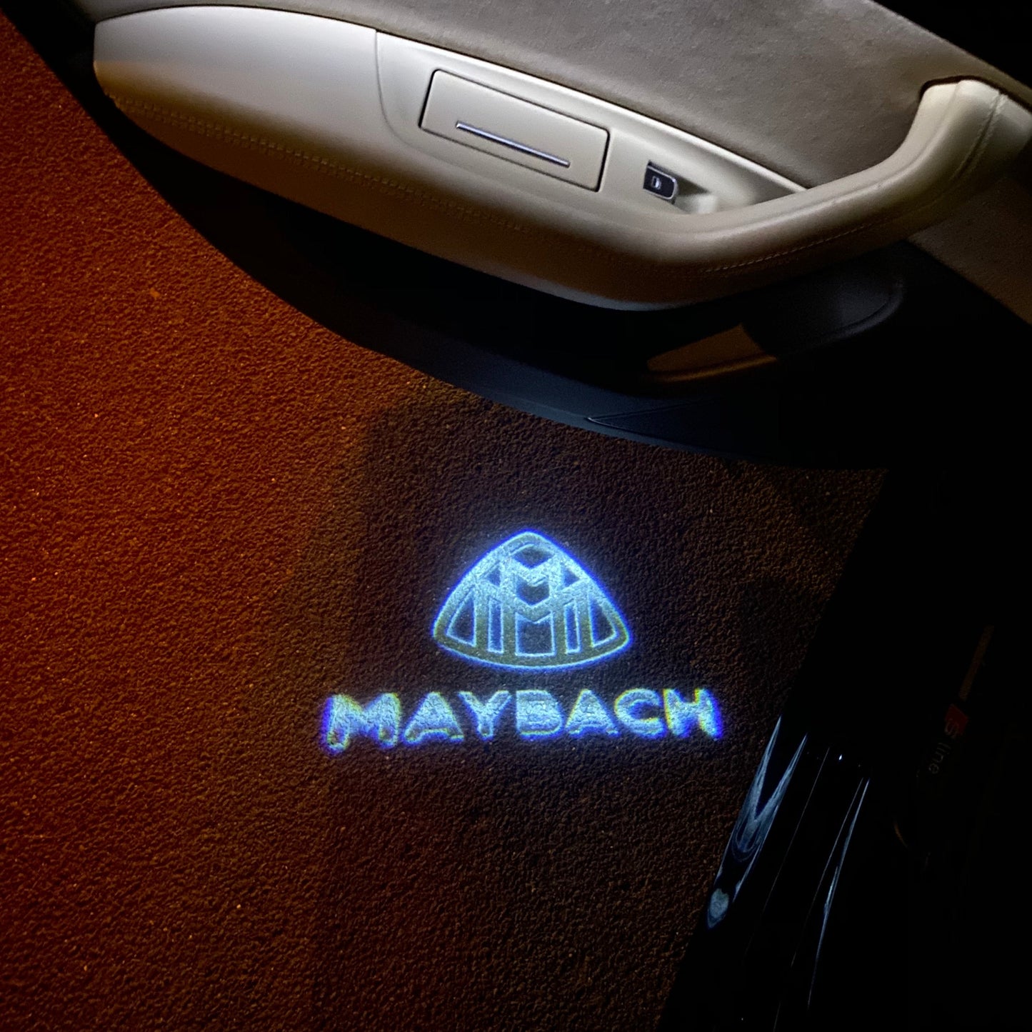 MAYBACH LOGO PROJECTOT LIGHTS Nr.1319 (quantity 1 = 2 Logo Films /2 door lights)