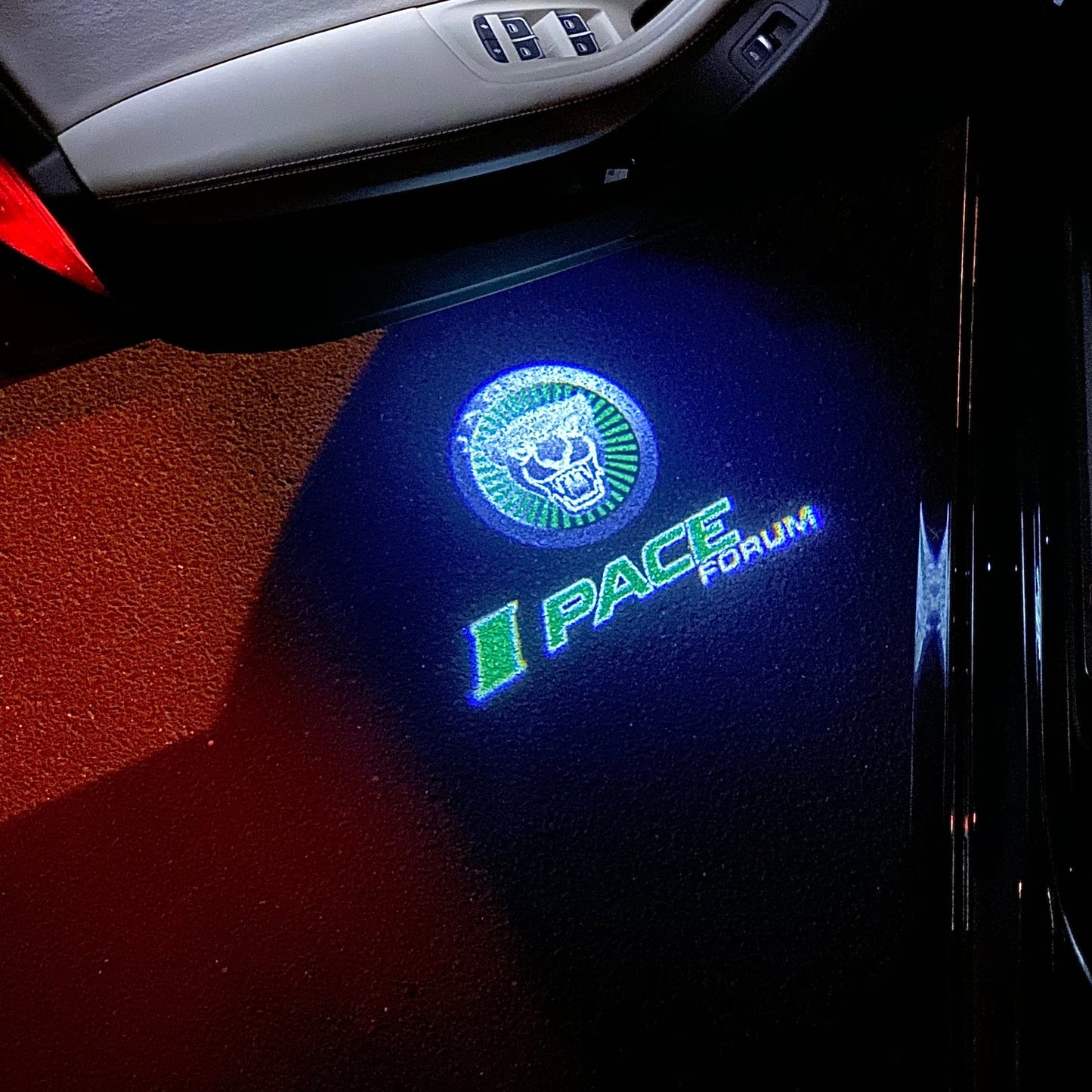 JAGUAR I PACE LOGO PROJECROTR LIGHTS Nr.123 (quantity 1 = 1 sets/2 door lights)