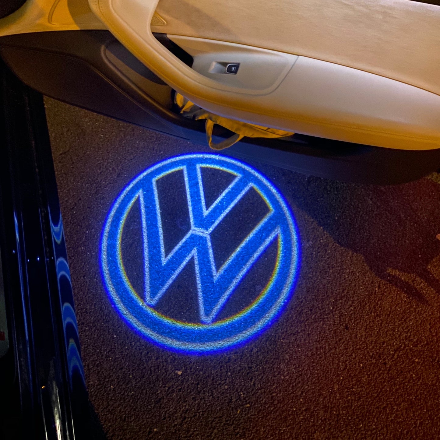 Volkswagen Door lights Original Logo Nr. 157 ( quantity 1 = 2 logo film / 2 door lights)