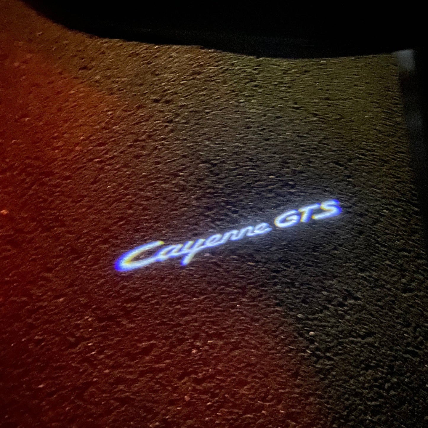 PORSCHE Cayenne LOGO PROJECTOT LIGHTS Nr.61 (quantity 1 = 2 Logo Film / 2 door lights)