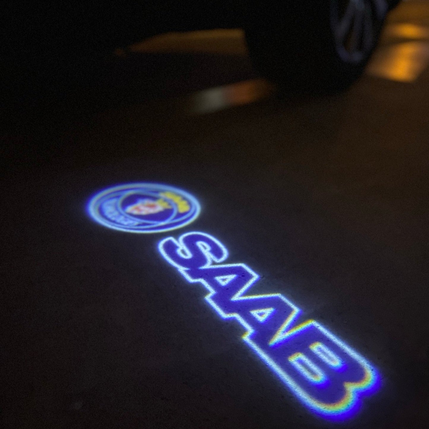 SAAB Original LOGO PROJECROTR LIGHTS Nr.2515 (quantity 1 = 1 sets/2 door lights)