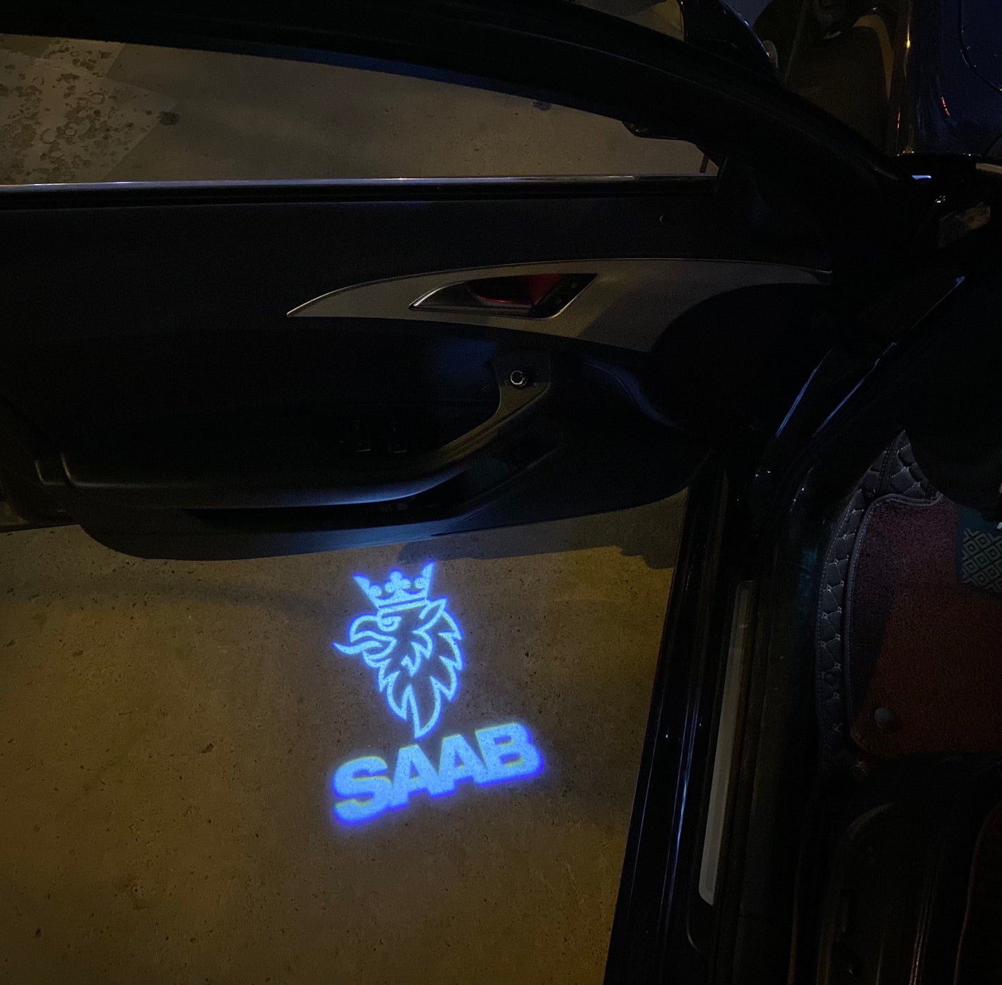 SAAB Original LOGO PROJECROTR LIGHTS Nr.2518 (quantity 1 = 1 sets/2 door lights)