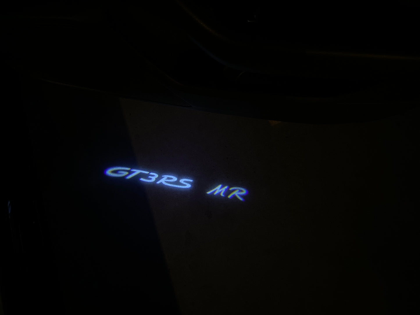 PORSCHE GT LOGO PROJECTOT LIGHTS Nr.8097 (quantity 1 = 2 Logo Film / 2 door lights)