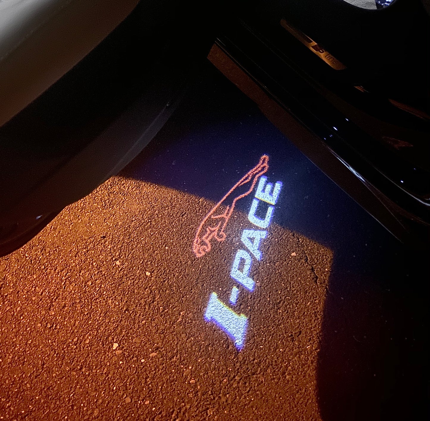 JAGUAR I PACE LOGO PROJECROTR LIGHTS Nr.125 (quantity 1 = 1 sets/2 door lights)