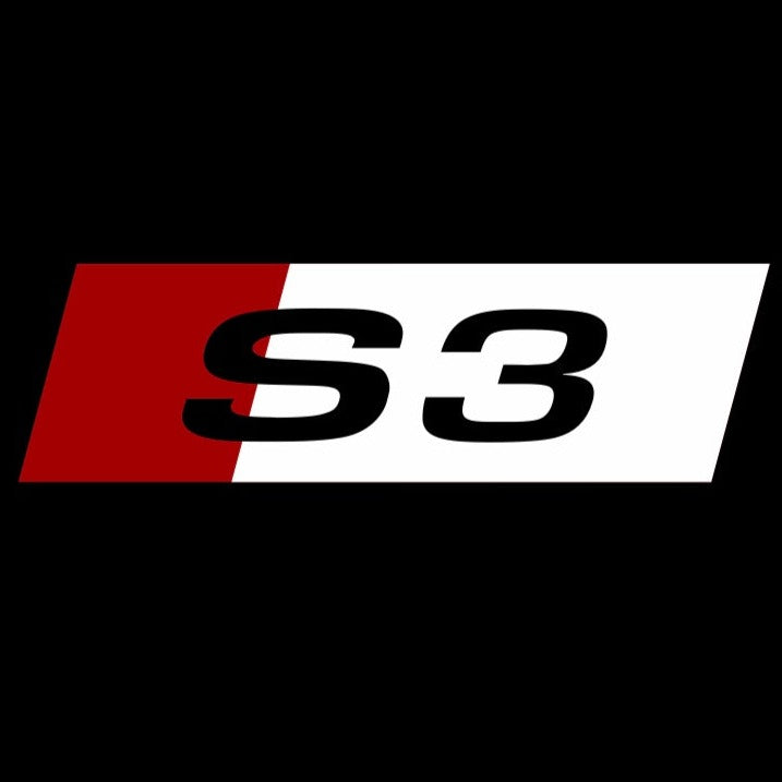 AUDI S3 LOGO PROJECTOT LIGHTS Nr.129 (quantity 1 = 2 Logo Films /2 door lights)