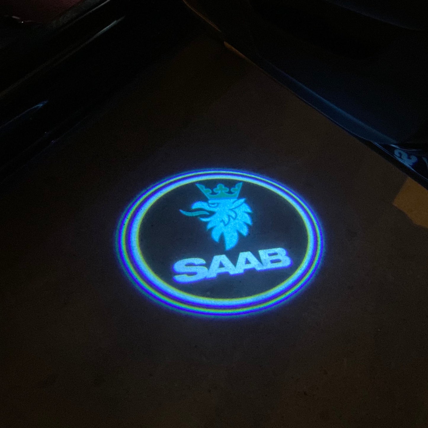 SAAB Original LOGO PROJECROTR LIGHTS Nr.25123 (quantity 1 = 1 sets/2 door lights)