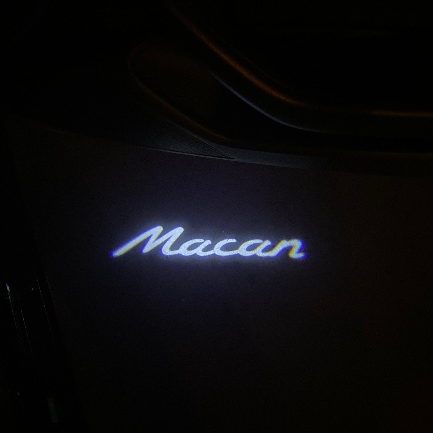 PORSCHE MACAN LOGO PROJECTOT LIGHTS Nr.88 (quantity 1 = 2 Logo Film / 2 door lights)