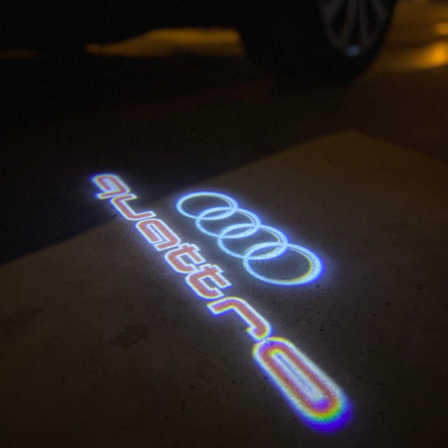 AUDI QUATTRO LOGO PROJECTOT LIGHTS Nr.3727
