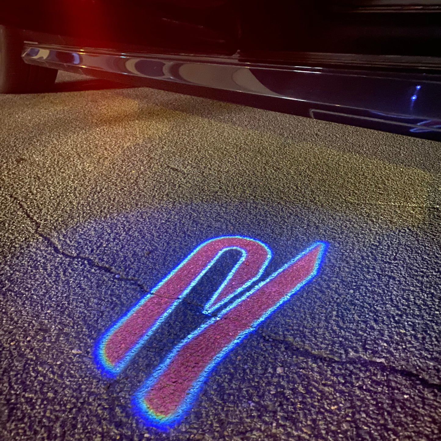 Volkswagen Door lights R Logo Nr. 155 ( quantity 1 = 2 logo film / 2 door lights)