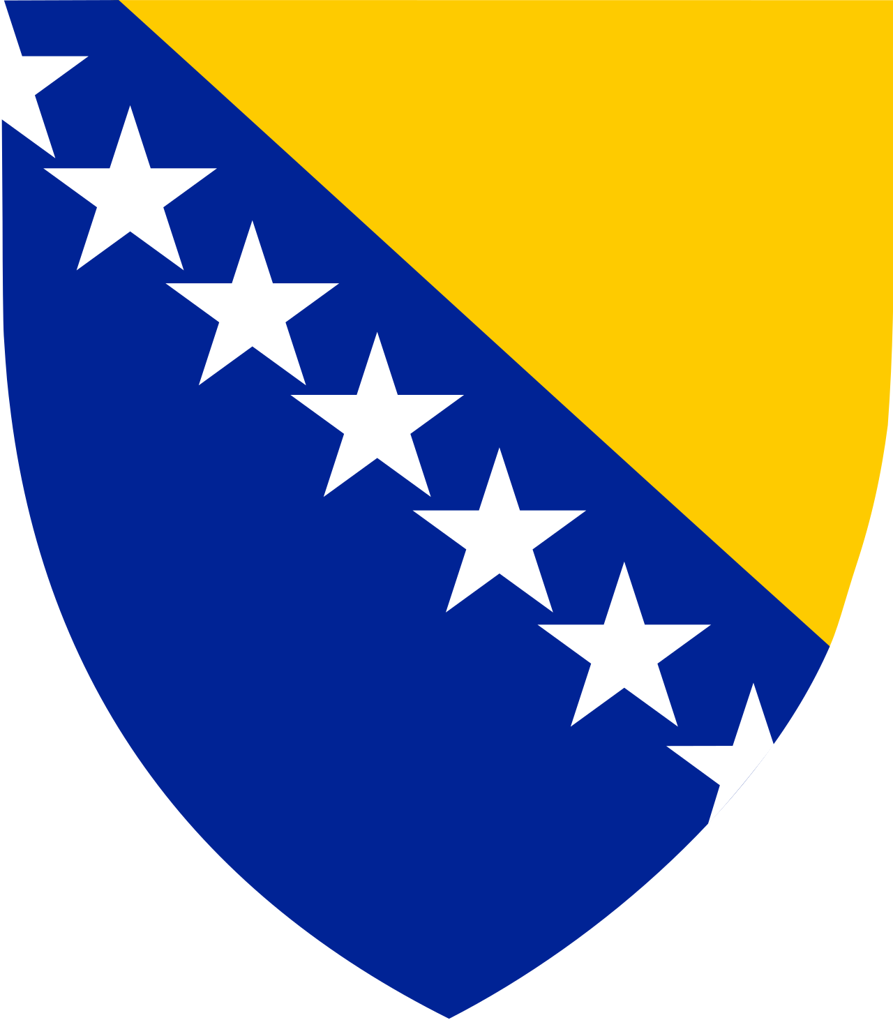 Bosnia and Herzegovina /Bosna i Hercegovina/Босна и Херцеговина National Flag logo door lights (quantity 1 = 1 sets / 2 logo film / Can replace of lights other logos )
