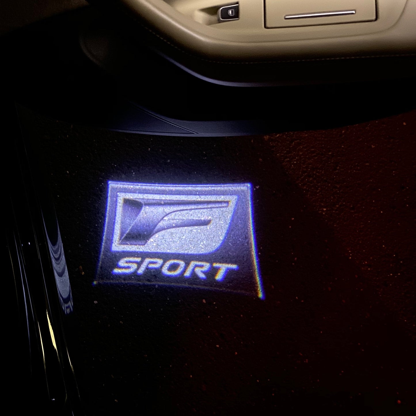 LEXUS RCF LOGO PROJECROTR LIGHTS Nr.02 (quantity 1 = 1 sets/2 door lights)
