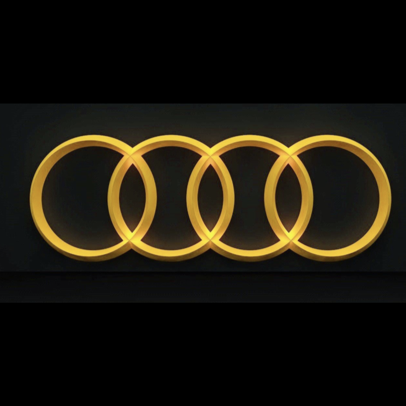 AUDI 4 RINGS LOGO PROJECTOT LIGHTS Nr.144 (quantity 1 = 2 Logo Films /2 door lights)