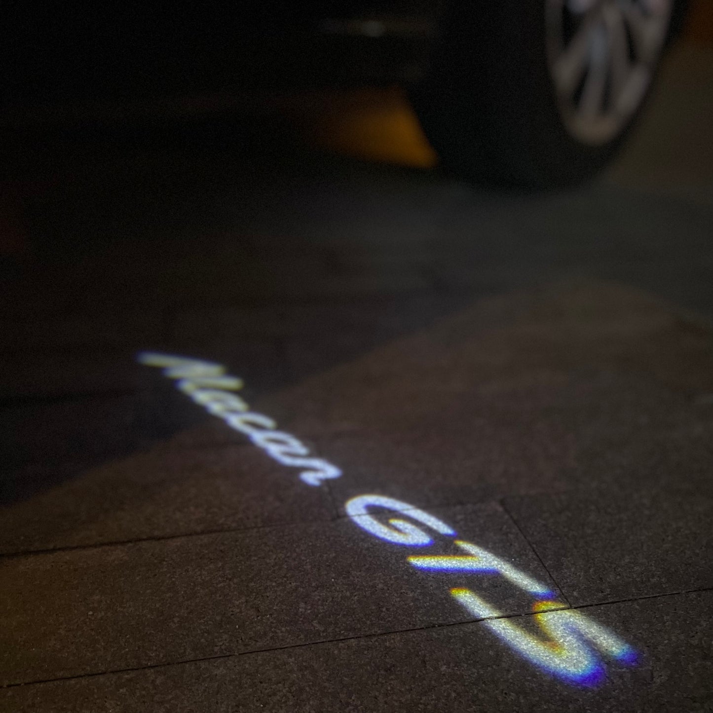 PORSCHE MACAN LOGO PROJECTOT LIGHTS Nr.8089 (quantity 1 = 2 Logo Film / 2 door lights)