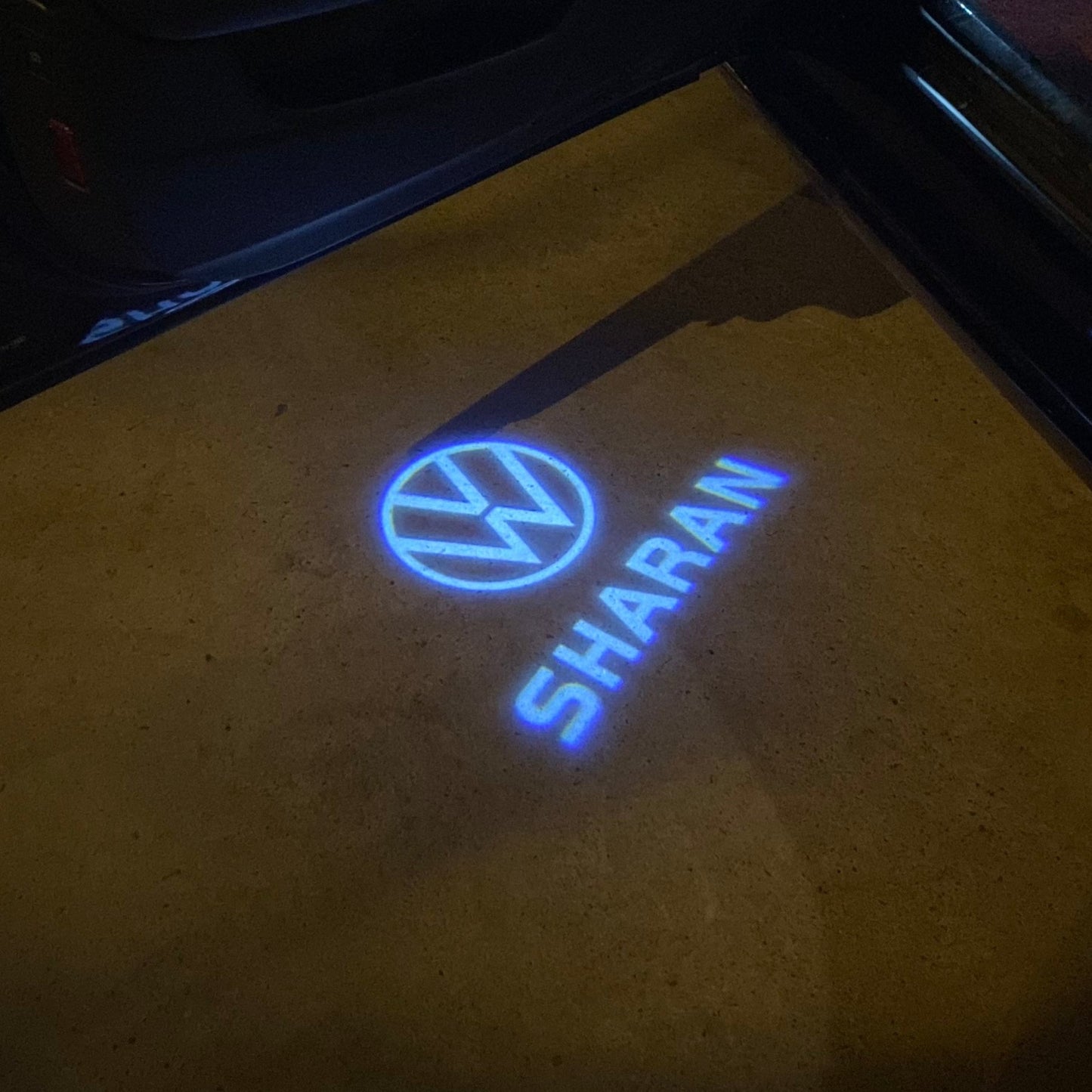 Volkswagen Door lights Sharan Logo Nr. 1IJ2K9 (quantity 1 = 2 Logo Films /2 door lights)