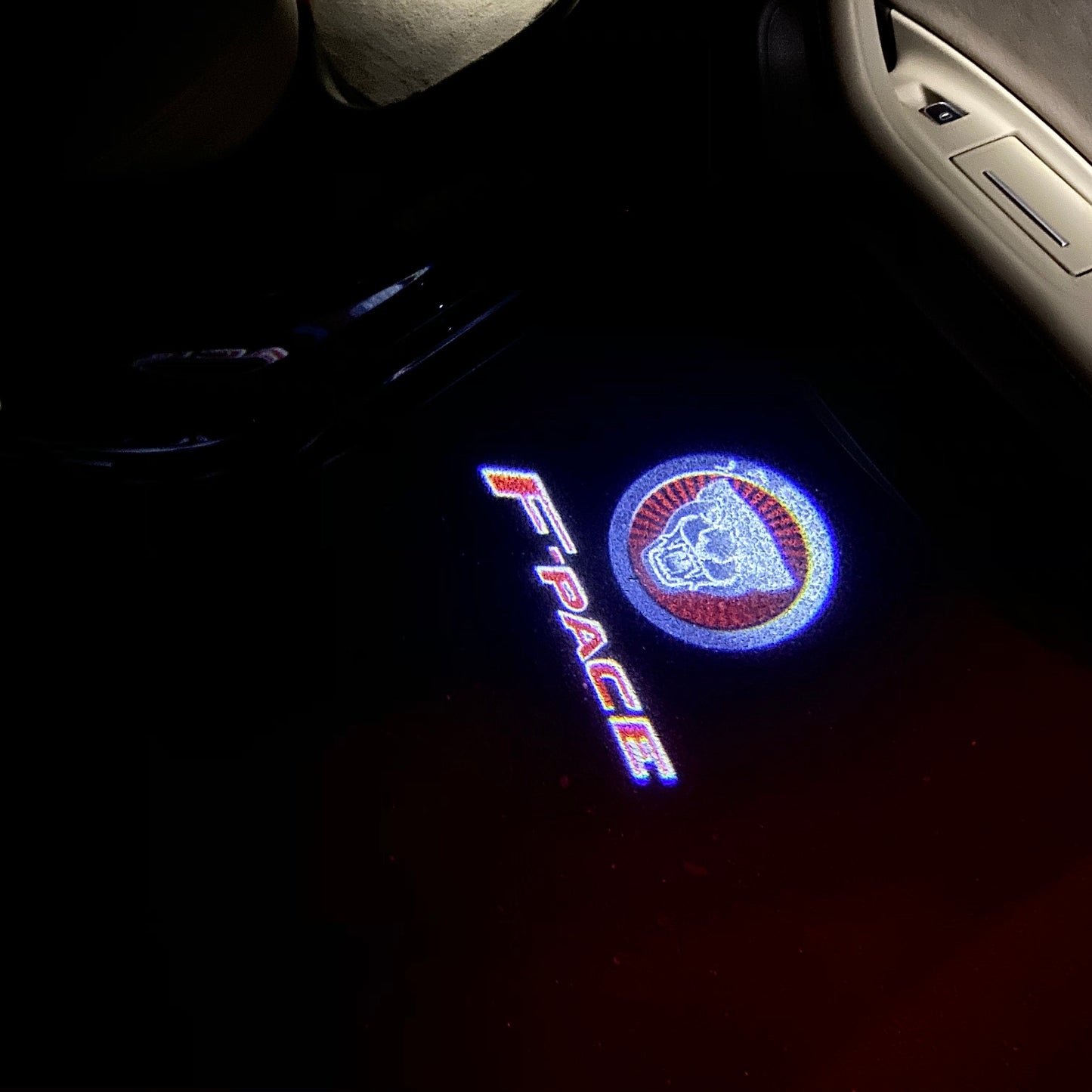 JAGUAR F PACE LOGO PROJECROTR LIGHTS Nr.132 (quantity 1 = 1 sets/2 door lights)