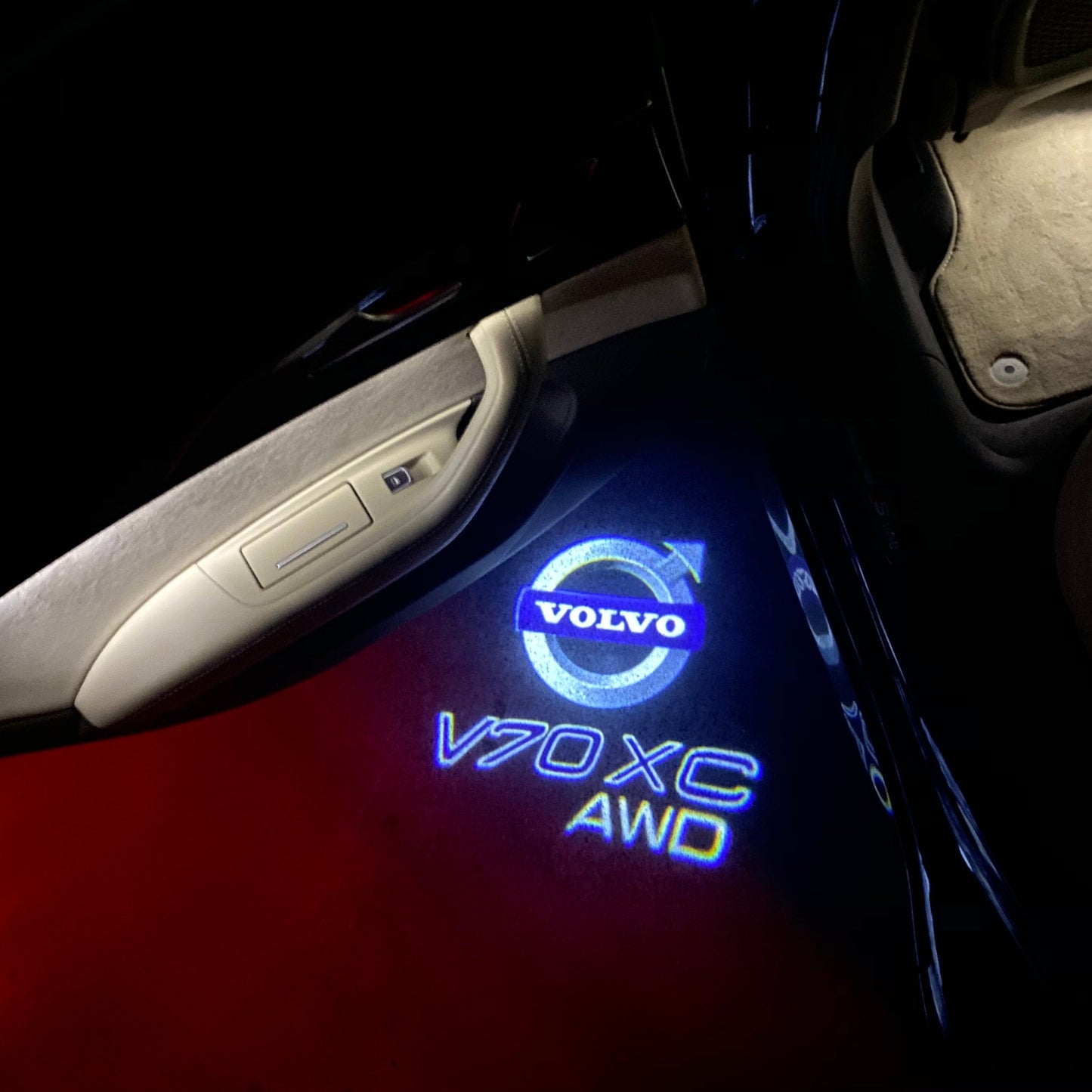 Volvo V 70 LOGO PROJECROTR LIGHTS Nr.06 (quantity 1 = 2 Logo Film / 2 door lights)